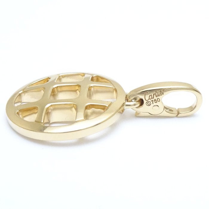 Cartier Pasha Grid Charm Pendant K18YG Gold