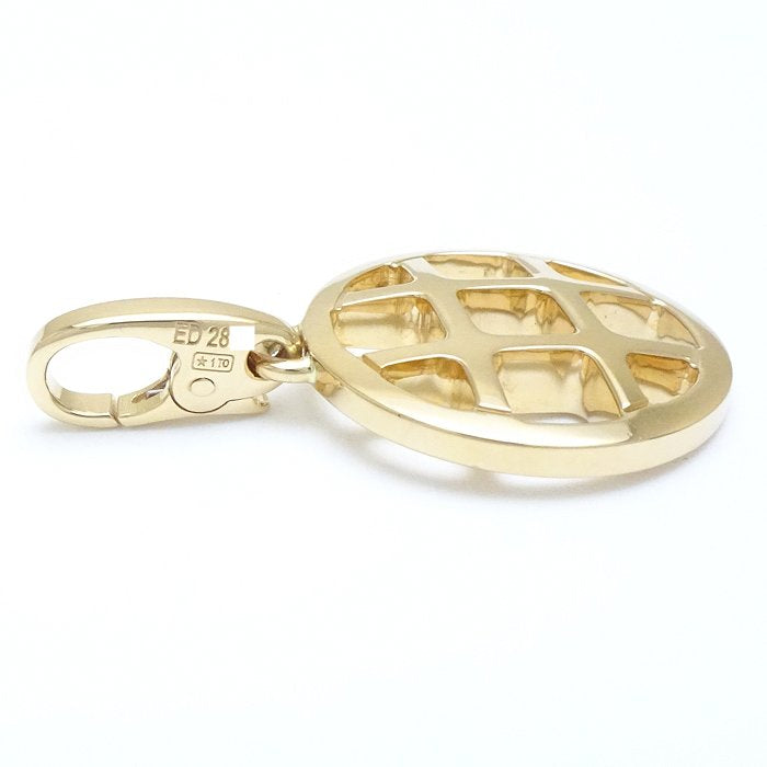 Cartier Pasha Grid Charm Pendant K18YG Gold