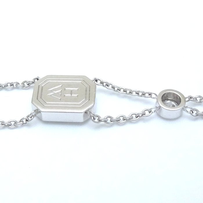 Harry Winston Diamond HW Logo Bracelet K18WG