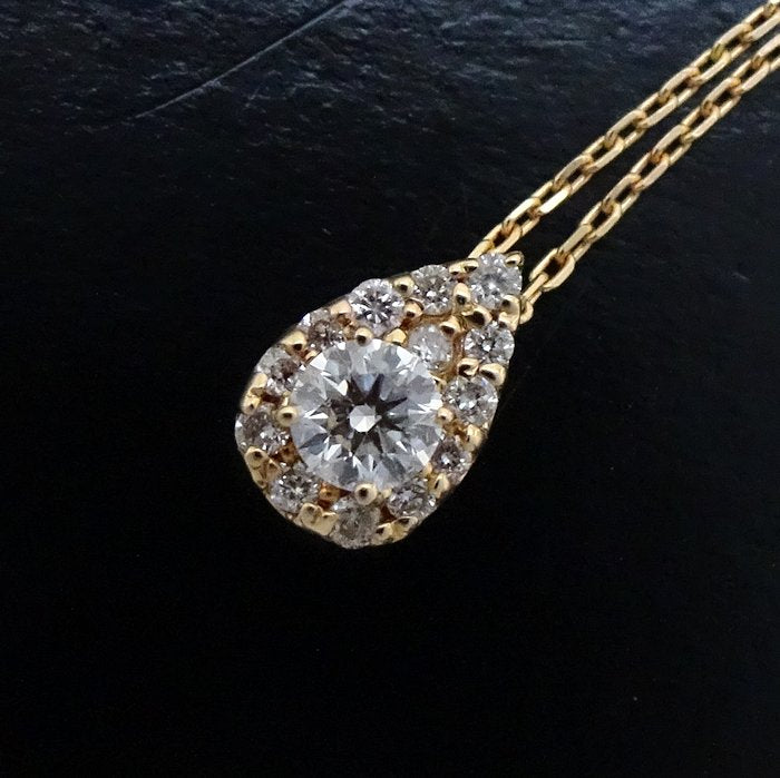 VENDOME Aoyama Diamond Necklace K18YG Yellow Gold