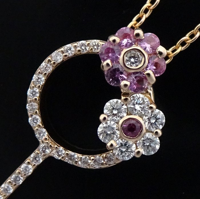 Ponte Vecchio Flower Key Pendant Necklace