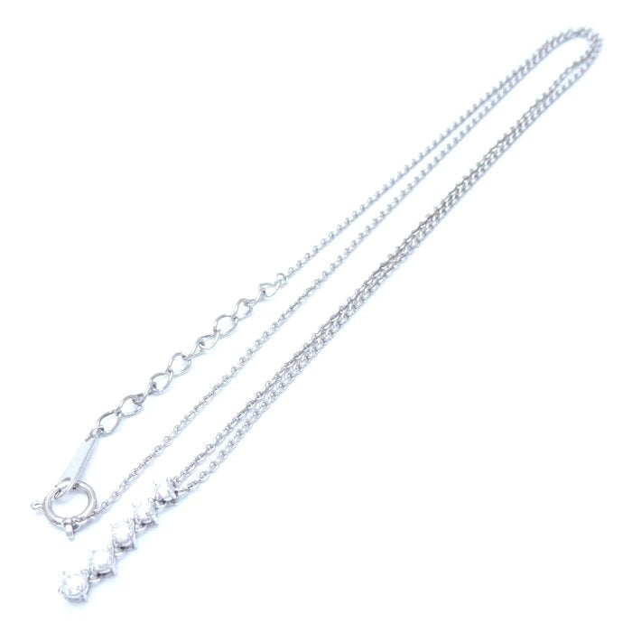 Mikimoto Diamond Necklace K18WG 5-Stone