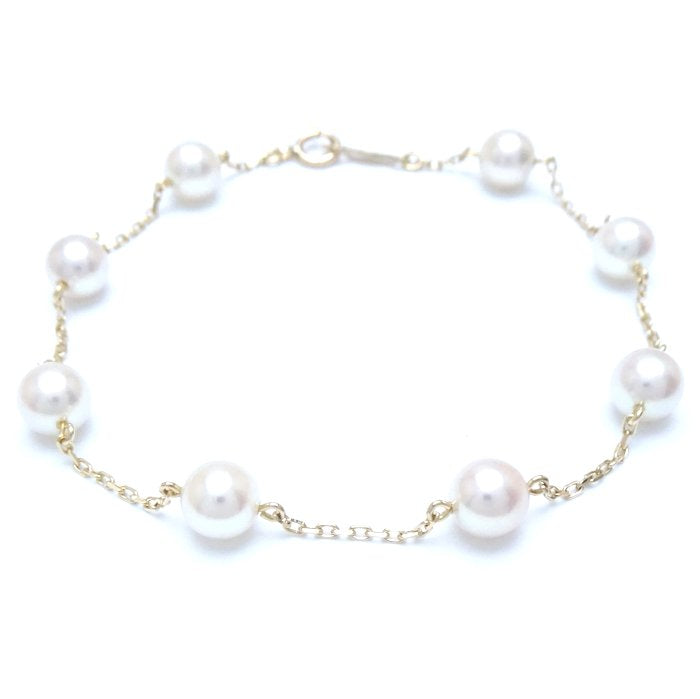 Mikimoto Pearl Bracelet K18YG Yellow Gold