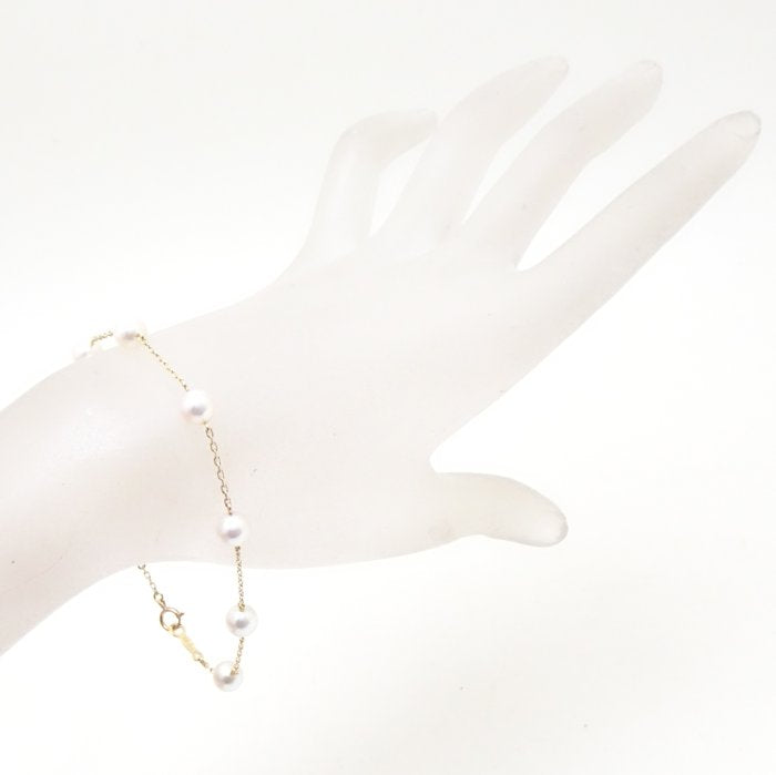 Mikimoto Pearl Bracelet K18YG Yellow Gold