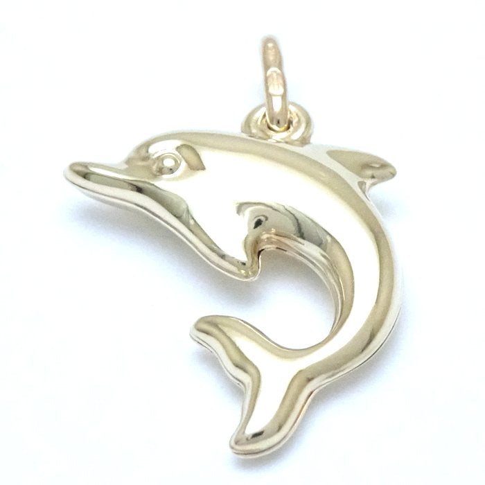 UNOAERRE Dolphin Pendant Charm K18YG Gold