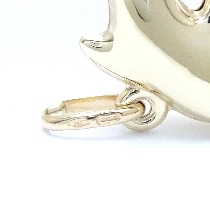 UNOAERRE Dolphin Pendant Charm K18YG Gold