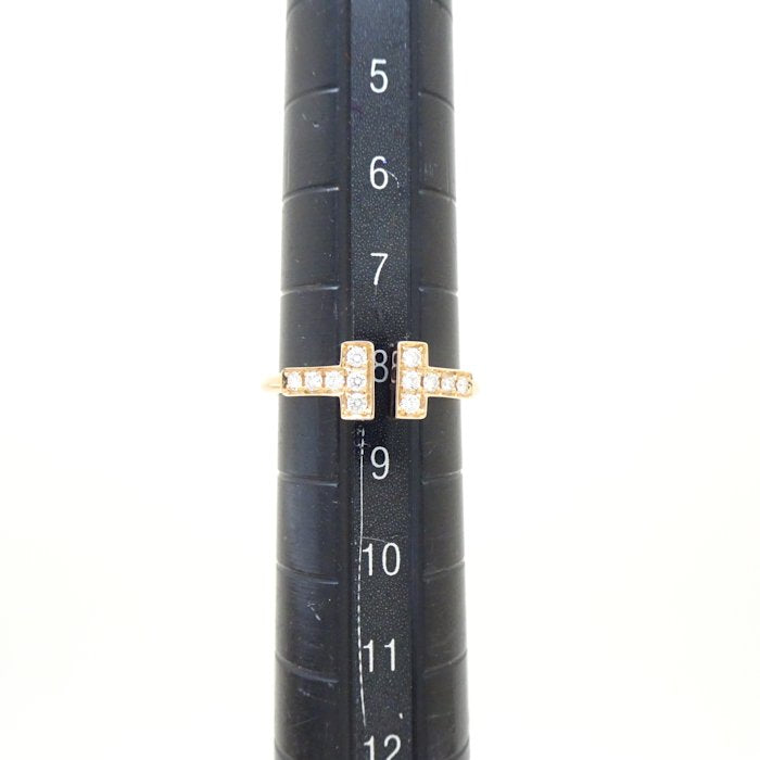 Tiffany & Co T Wire Ring Diamond Rose Gold