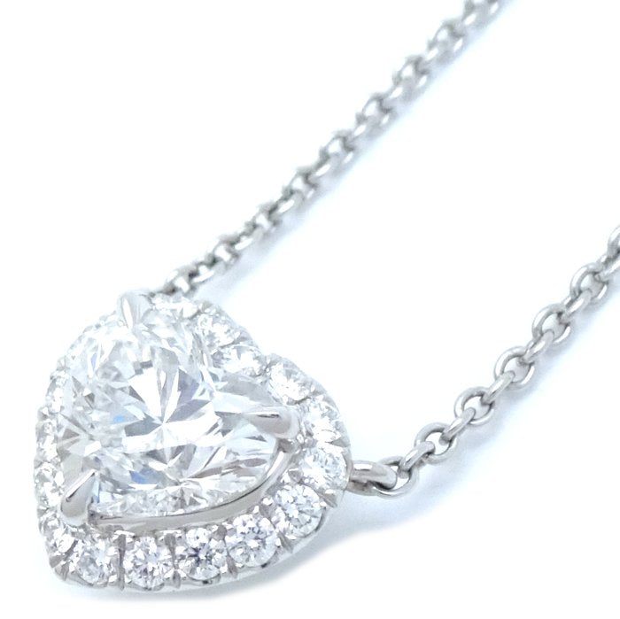 Harry Winston Diamond Heart Necklace Pt950