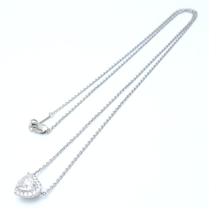 Harry Winston Diamond Heart Necklace Pt950