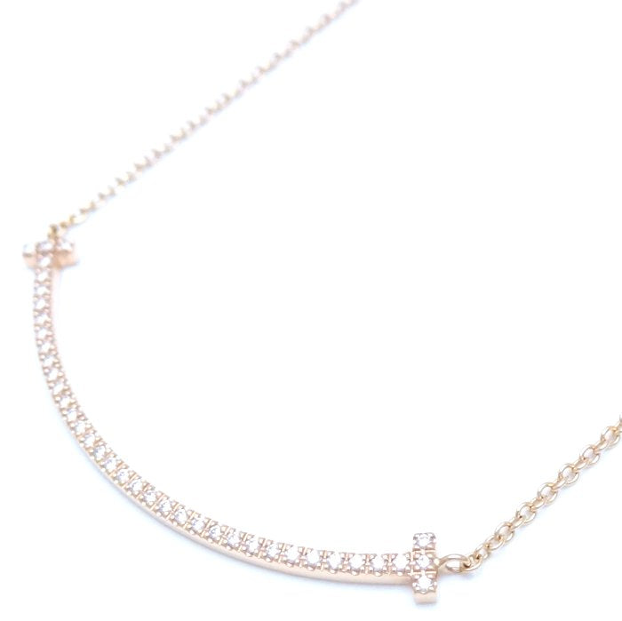 Tiffany & Co T Smile Diamond Necklace