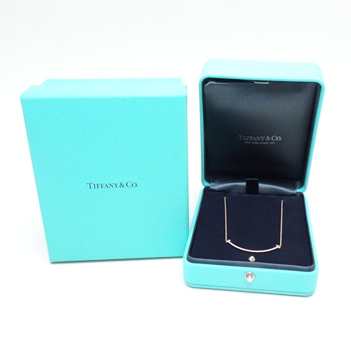 Tiffany & Co T Smile Diamond Necklace