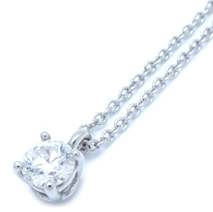 Tiffany & Co Solitaire Diamond Necklace Pt950 Platinum