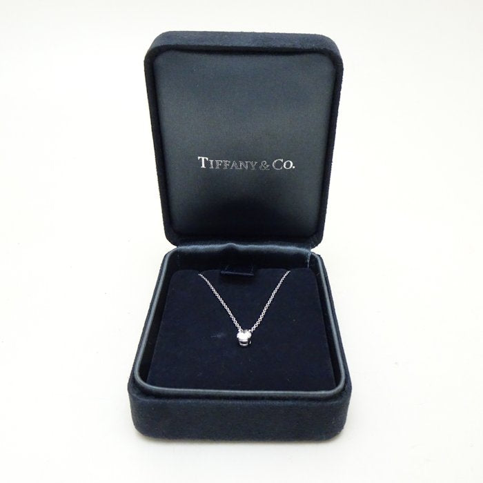 Tiffany & Co Solitaire Diamond Necklace Pt950 Platinum