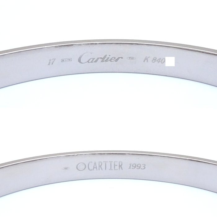 Cartier Love Bracelet Bangle K18WG White Gold