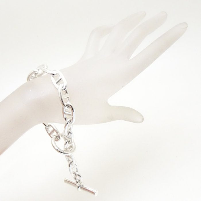 Hermes Silver 925 Chain D'Ancre GM Bracelet