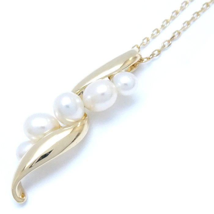 MIKIMOTO Pearl Necklace K18YG Yellow Gold