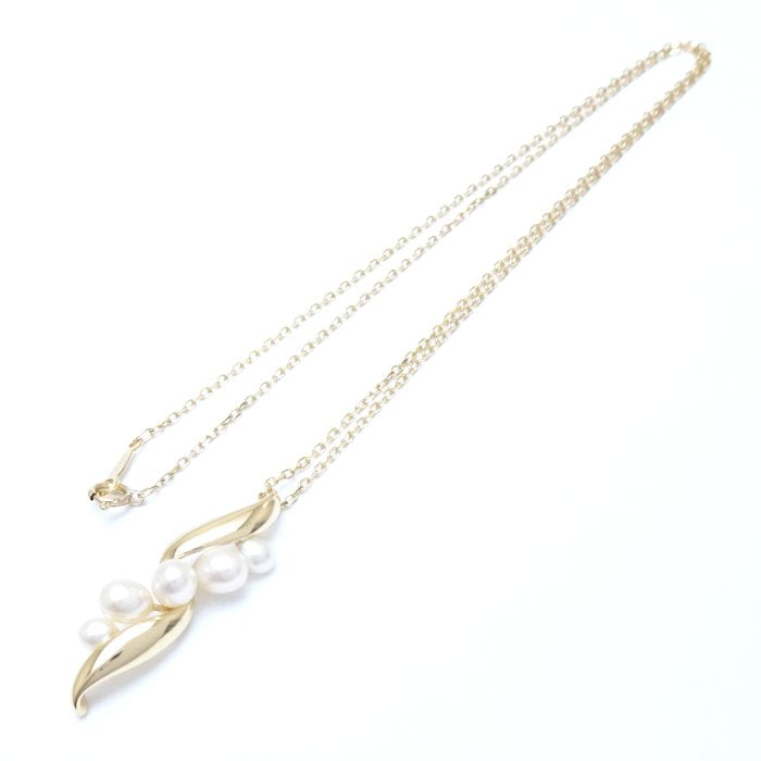 MIKIMOTO Pearl Necklace K18YG Yellow Gold