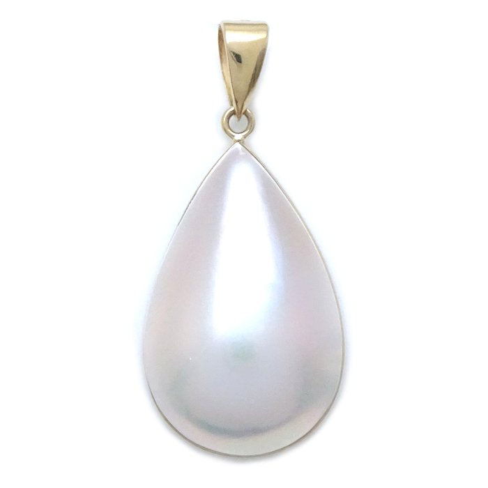 Tasaki Mabe Pearl Pendant K18YG Gold