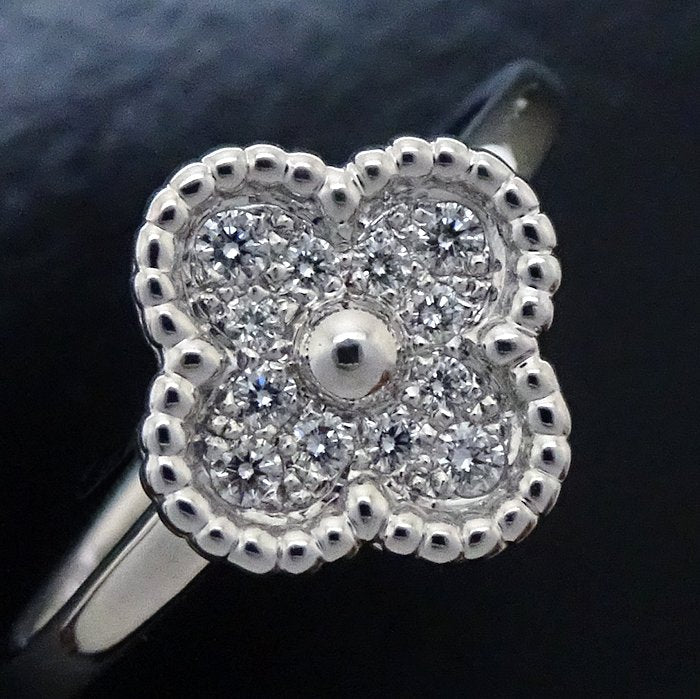 Van Cleef & Arpels Sweet Alhambra Diamond Ring K18WG