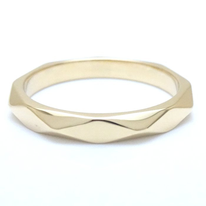 Boucheron Facet Ring Medium #52 K18YG Yellow Gold