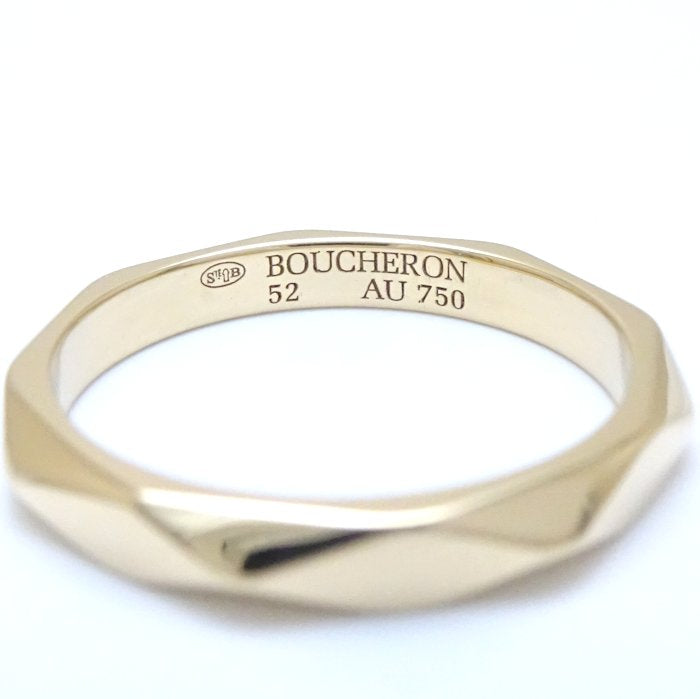 Boucheron Facet Ring Medium #52 K18YG Yellow Gold