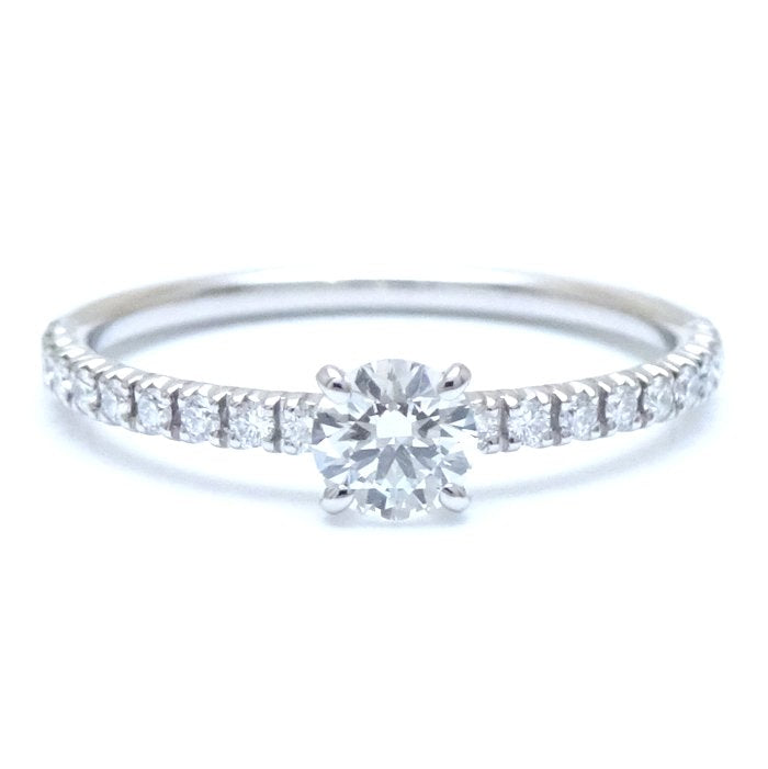 Cartier Etincelle Solitaire Ring Diamond 0.20ct F.VVS2 Pt950