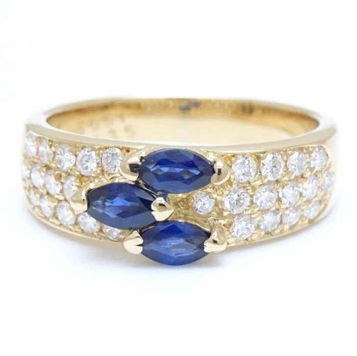 Queen Sapphire Diamond Ring K18YG