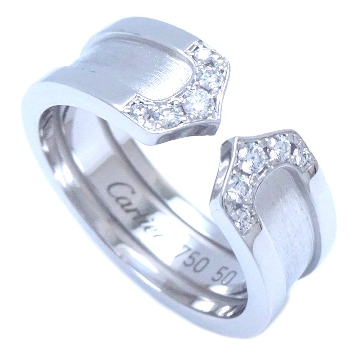 Cartier C2 Diamond Ring K18WG White Gold