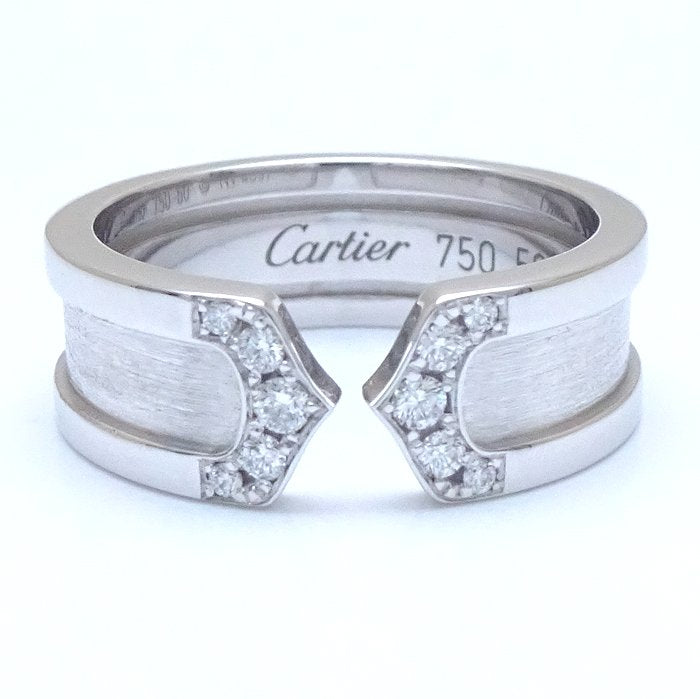 Cartier C2 Diamond Ring K18WG White Gold