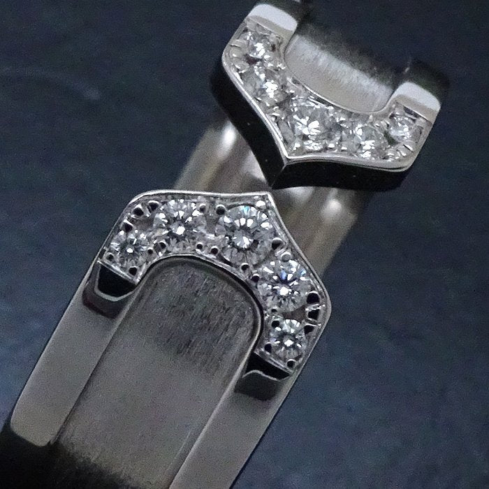 Cartier C2 Diamond Ring K18WG White Gold