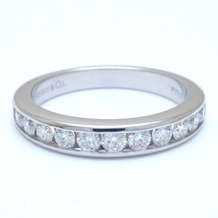 Tiffany & Co Platinum Diamond Wedding Band Ring