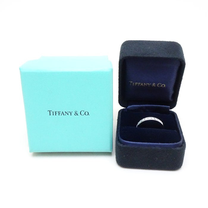 Tiffany & Co Platinum Diamond Wedding Band Ring