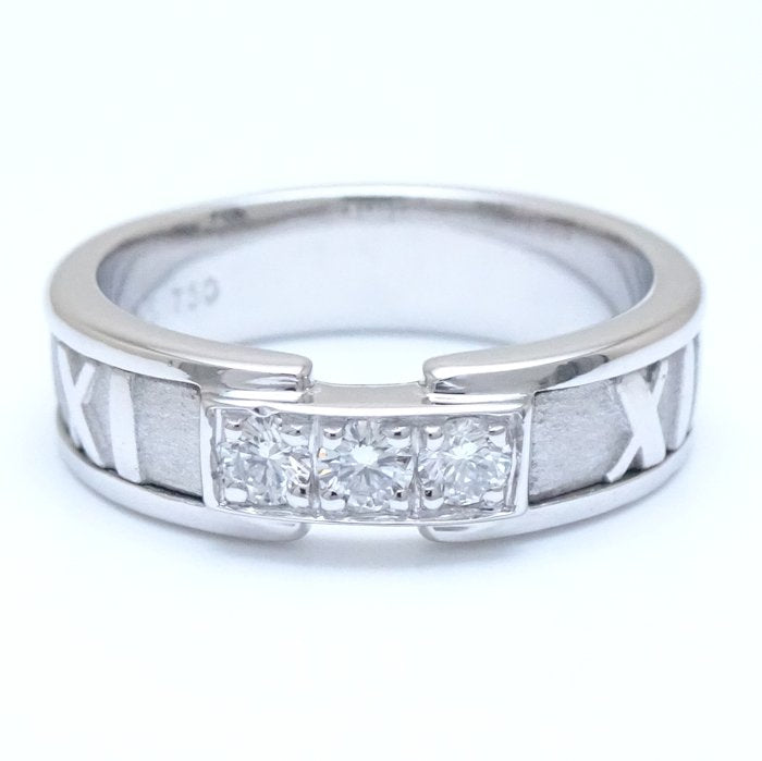 Tiffany & Co Atlas Ring 3P Diamond K18WG