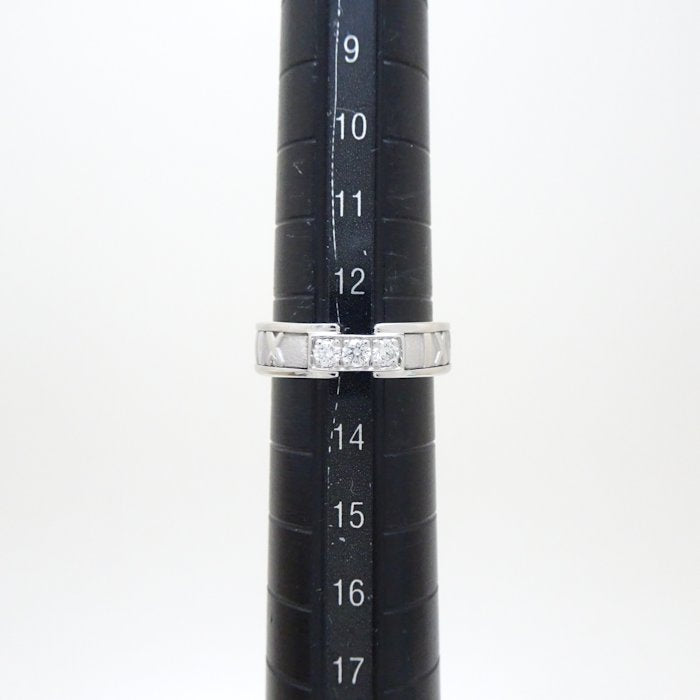 Tiffany & Co Atlas Ring 3P Diamond K18WG