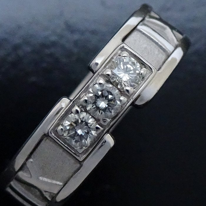 Tiffany & Co Atlas Ring 3P Diamond K18WG