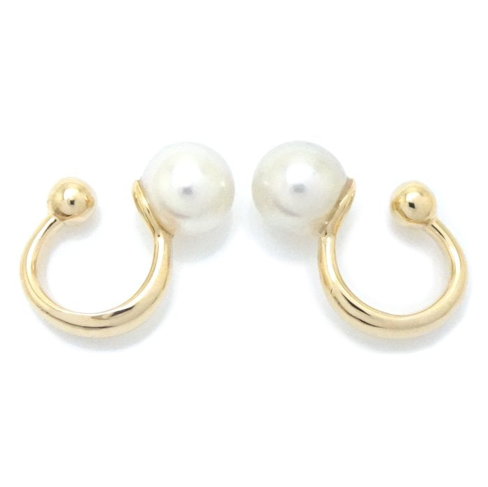 4℃ Pearl Ear Cuff Earrings K18YG Yellow Gold