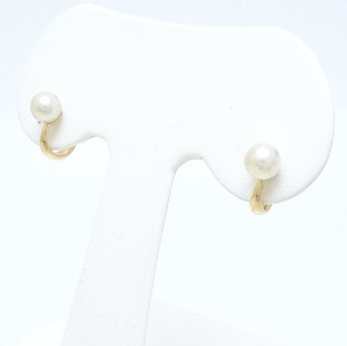 4℃ Pearl Ear Cuff Earrings K18YG Yellow Gold