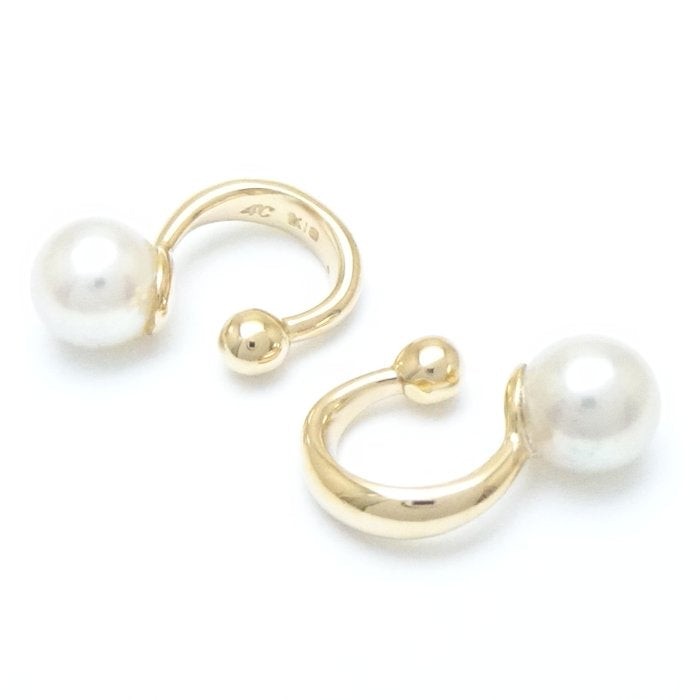 4℃ Pearl Ear Cuff Earrings K18YG Yellow Gold