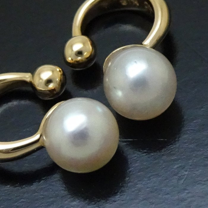 4℃ Pearl Ear Cuff Earrings K18YG Yellow Gold