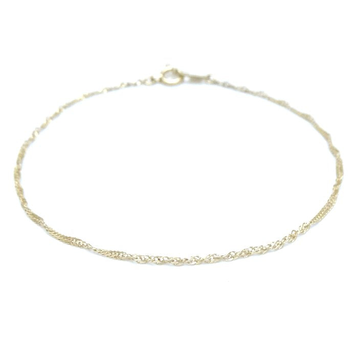 ete K10YG Yellow Gold Chain Bracelet