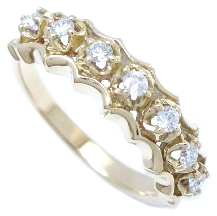 AHKAH Diamond Ring K18YG Yellow Gold