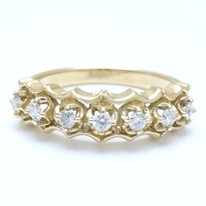 AHKAH Diamond Ring K18YG Yellow Gold