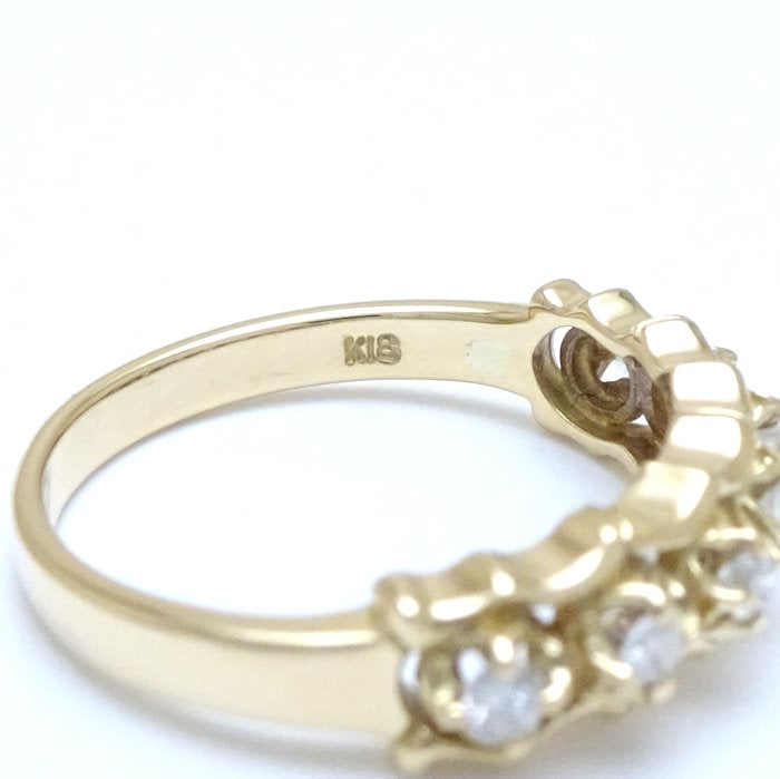 AHKAH Diamond Ring K18YG Yellow Gold