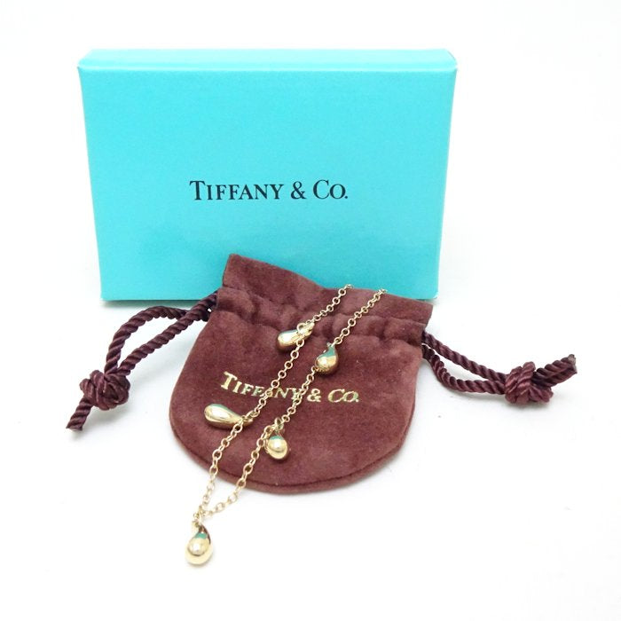 Tiffany & Co Teardrop Bracelet 5P Elsa Peretti K18YG