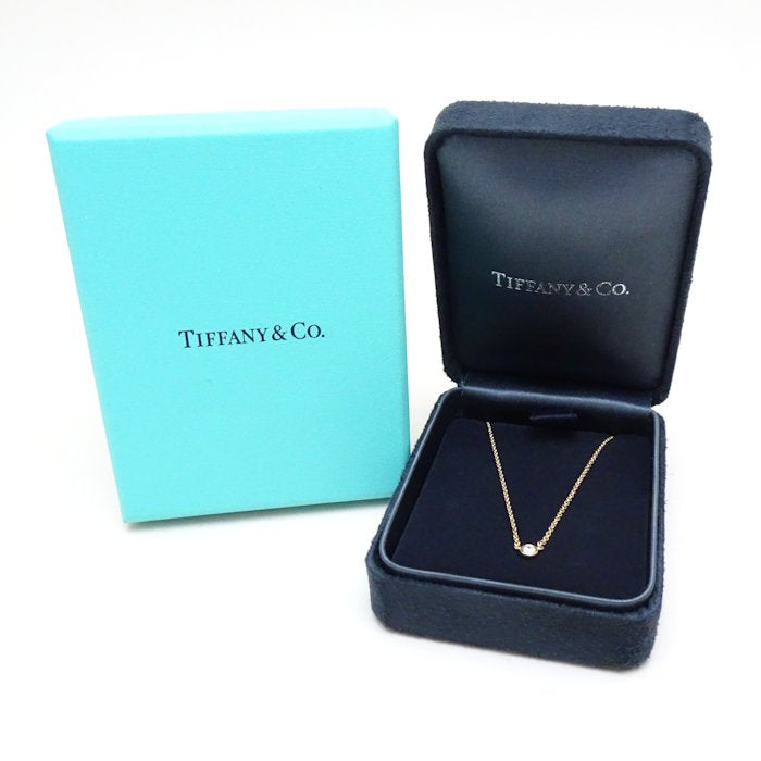 Tiffany & Co Diamond Necklace Elsa Peretti K18YG