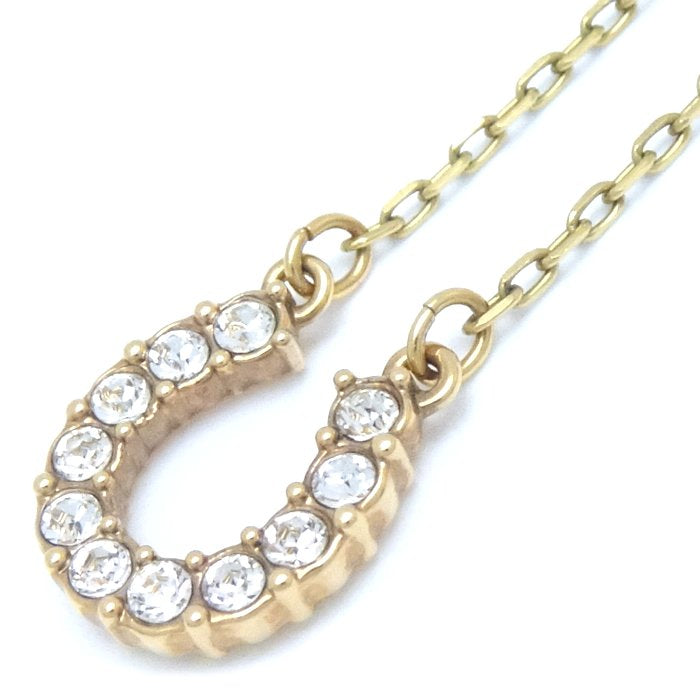 Swarovski Crystal Horseshoe Necklace Gold Plated