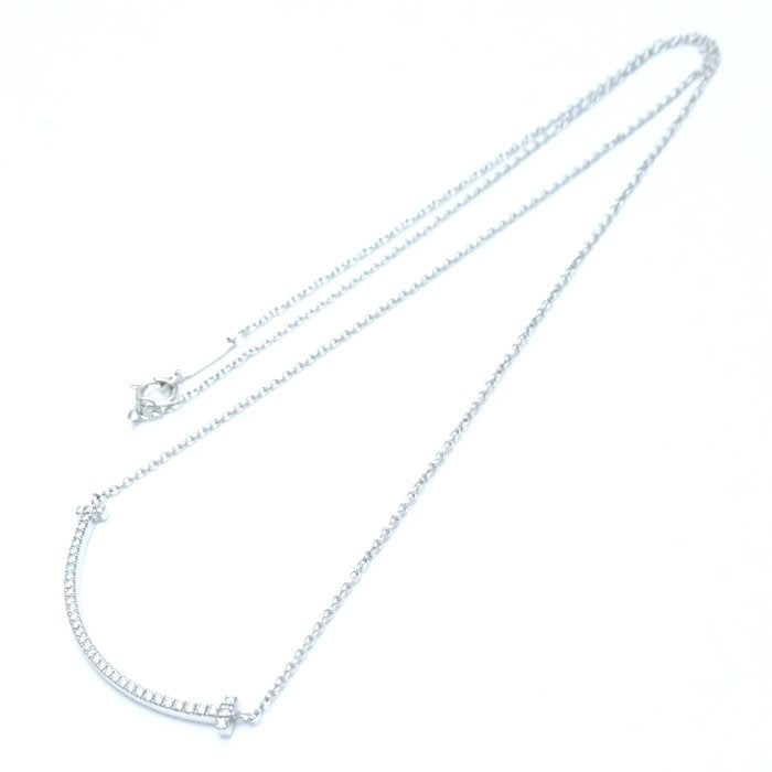 Tiffany & Co T Smile Diamond Necklace K18WG