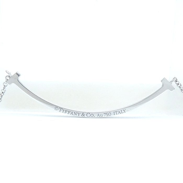 Tiffany & Co T Smile Diamond Necklace K18WG