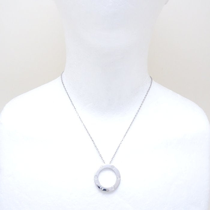 Cartier Love Circle Necklace K18WG White Gold