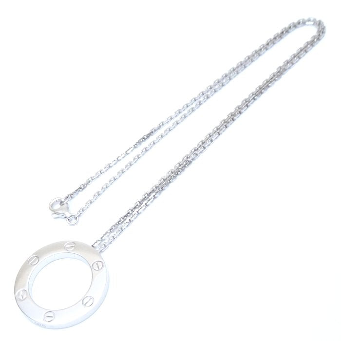 Cartier Love Circle Necklace K18WG White Gold